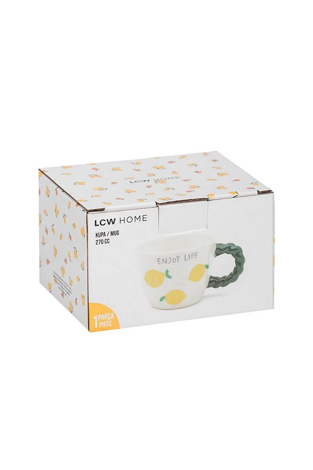 LCW HOME Sarı Limon Baskılı Seramik Kupa 270 Ml - 4
