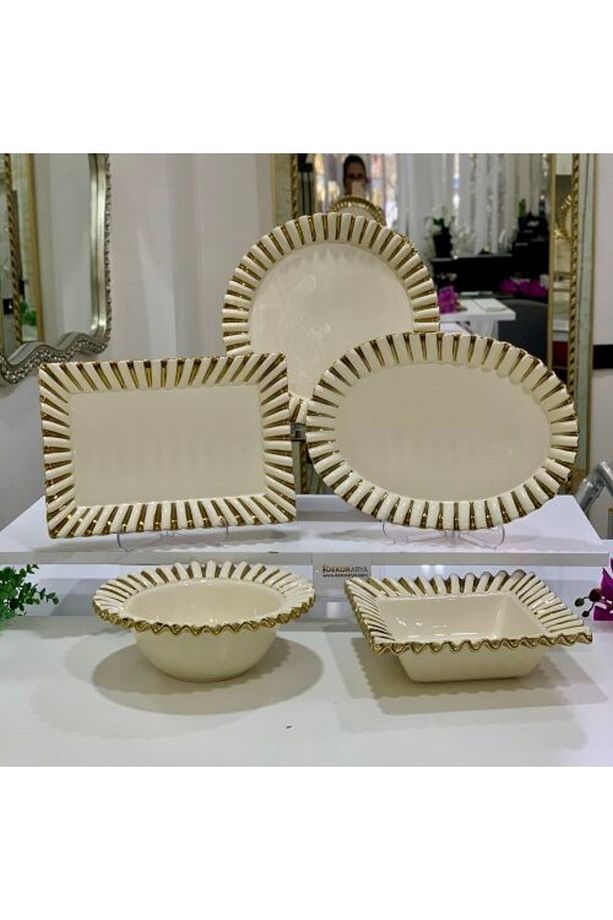 Aym-9924 5 Lı Seramık Servıs Set - 3