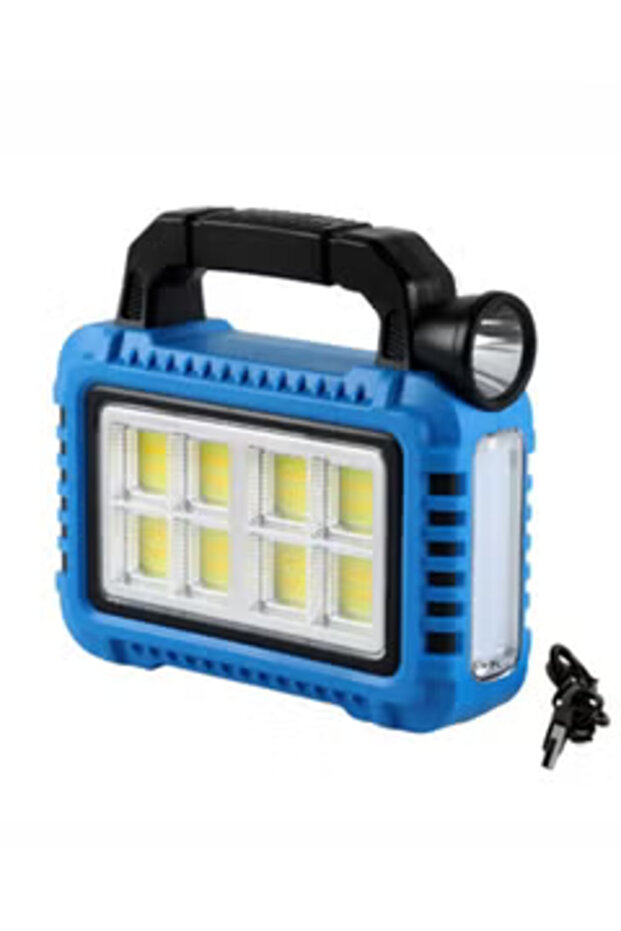 مصباح يدوي للتخييم بثلاثة مستويات إضاءة ويعمل بالطاقة الشمسية - 1