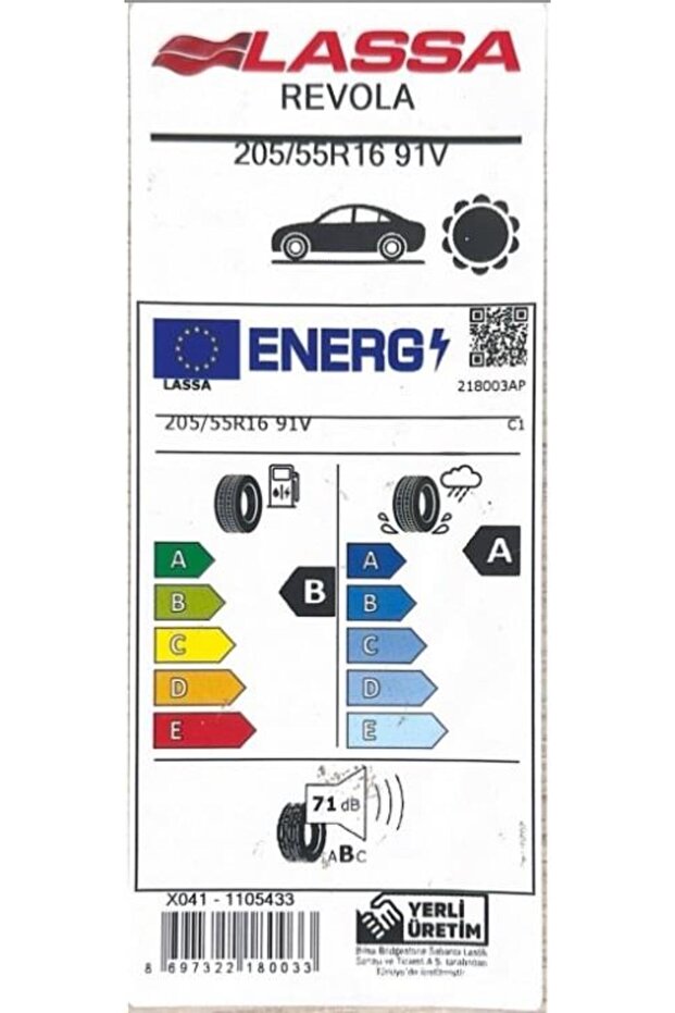 205/55R16 91V REVOLA - 2