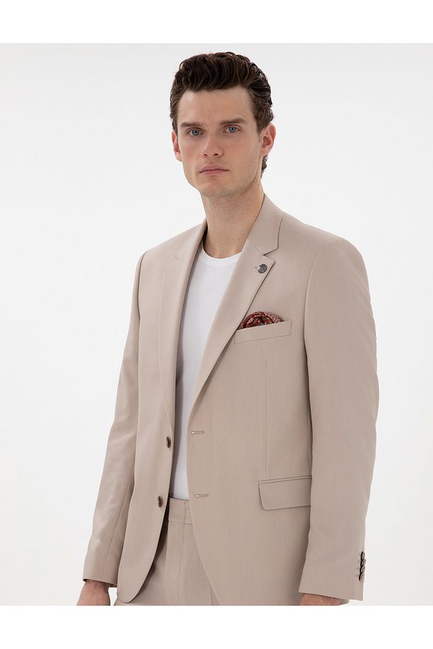 Bej Slim Fit Takım Elbise 50304231-VR011 - 3