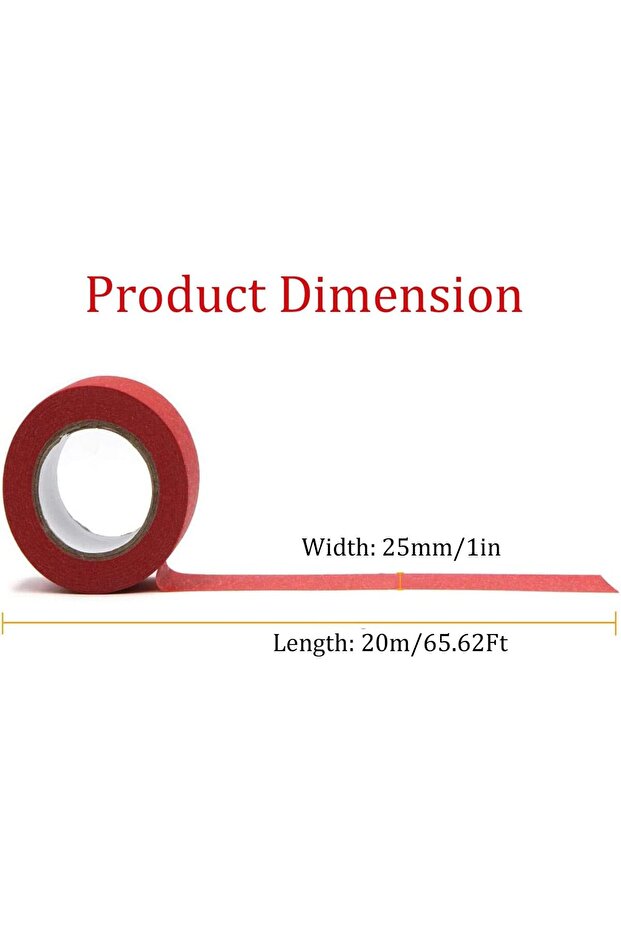 شريط لاصق ملون، 6 ألوان مختلفة، للفنون والحرف اليدوية، والتسمية أو الترميز، 1 بوصة × 21.87 ياردة - 5