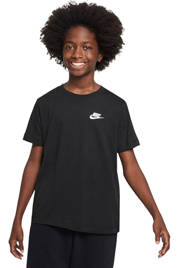 Emb Futura Lbr Children's T-Shirt, Black - Fz5177-010