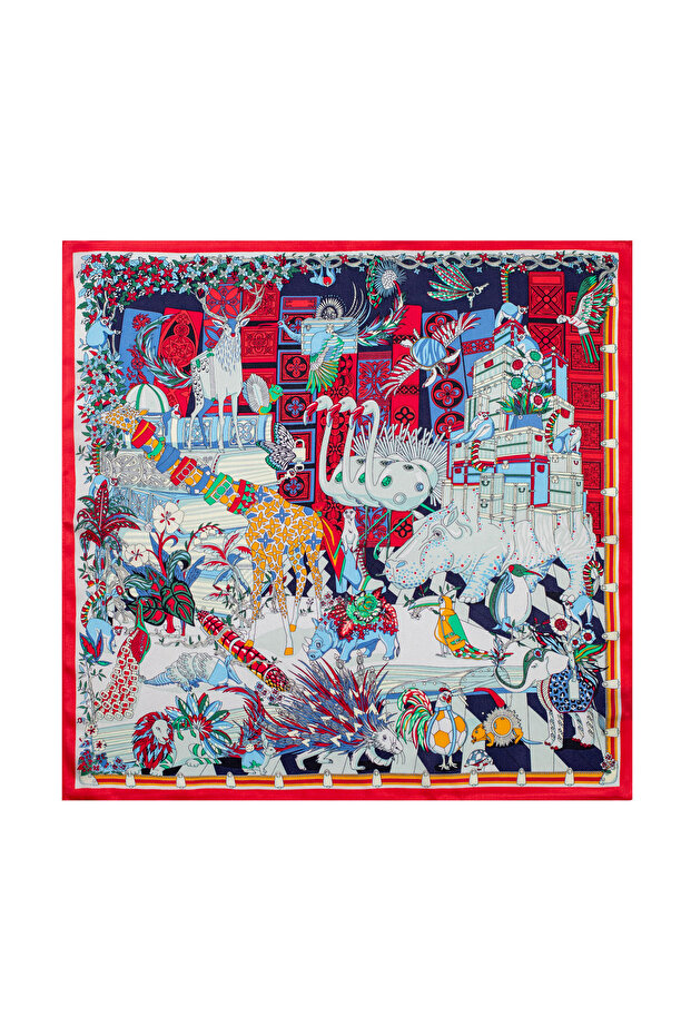 (53 X 53) Pure Silk Scarf