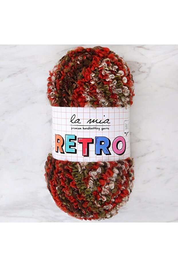 La Mia Retro Marbled Hand Knitting Lanyard - Lm2603