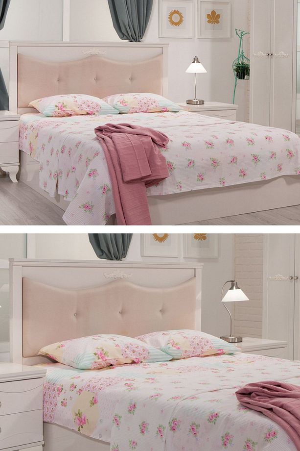Bianco 150x200 Çift Kişilik Yatak Seti - Yatak / Baza / Başlık - 2