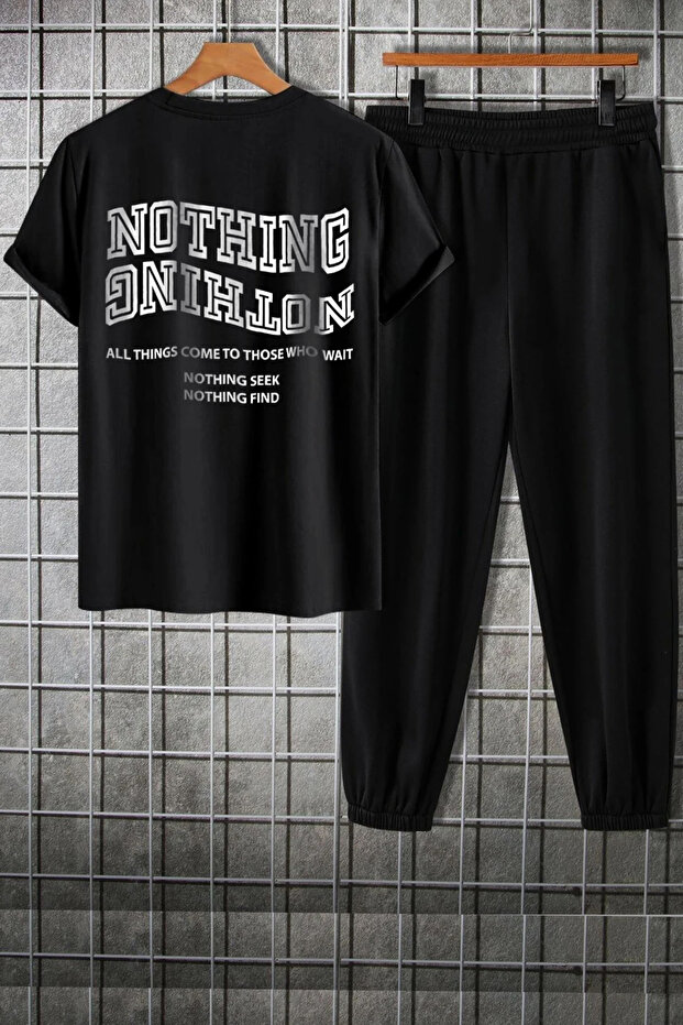 Unisex 2-Piece Nothing Printed Tracksuit Set