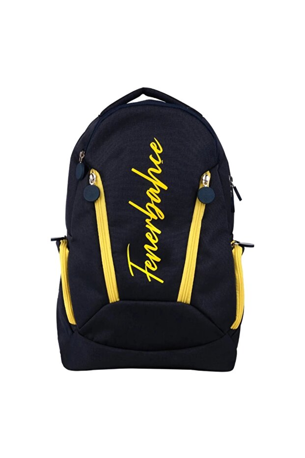 Licensed Navy Blue Original Backpack with Cross Zipper Detail