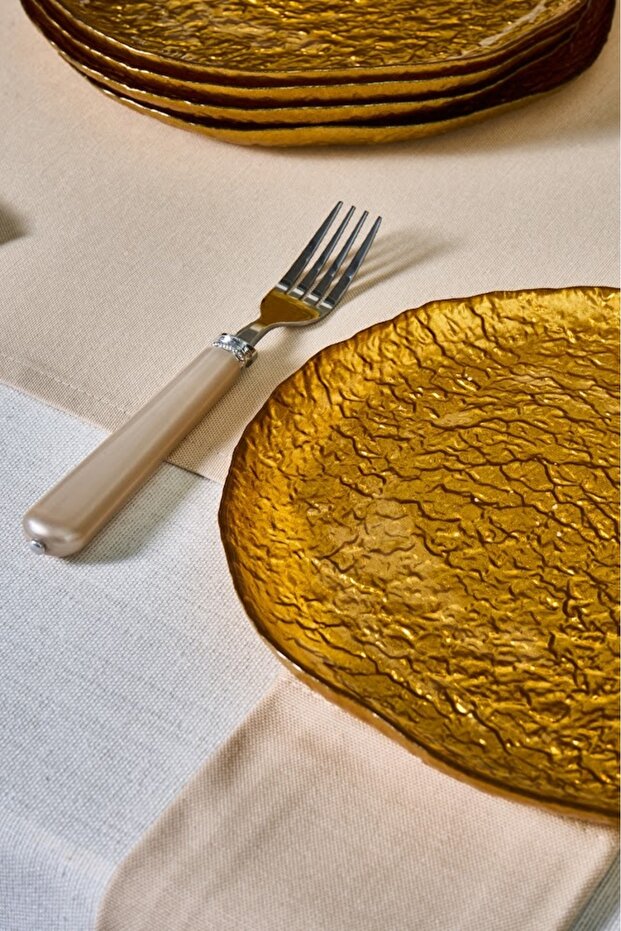 Zerrin Cam 7 Parça Pasta / Tatlı Seti 28 Cm - 3