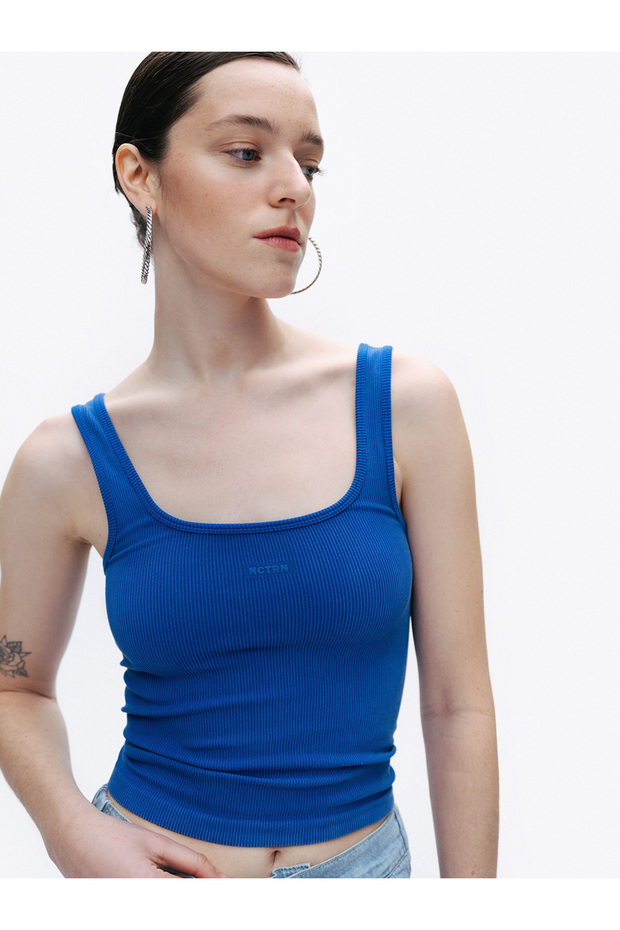 Baskı Detaylı Crop Top - 1