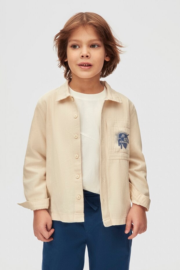 04-08 Years Boy Indigo Shirt Pants Suit - Indigo Blue
