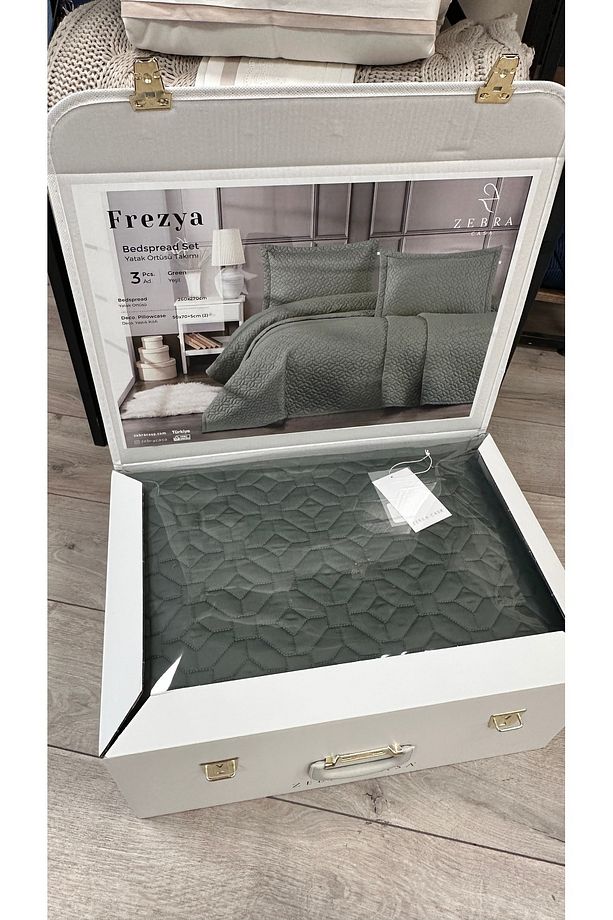 Frezya Çift Kişilik Yatak Örtüsü Takımı - 8