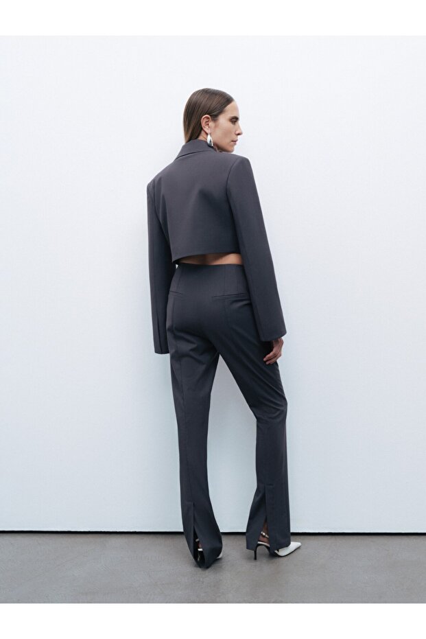 Vatkalı Crop Ceket - 7