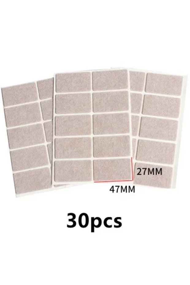 47x27mm-30pcs 3-72Pcs Felt Chair Leg Pads 3mm Thick Floor Scratch Protector Mat Mute Non-slip Self A