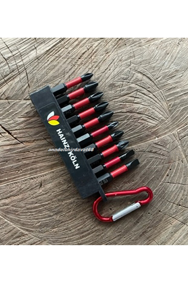 HNZ KÖLN PH2 YILDIZ UÇ DÜZ BİTS UÇ SETİ DÜZ MATKAP UCU SETİ PH1 YILDIZ UÇ 10PCS - 1