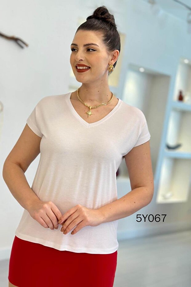 V Yaka Bambu Tshirt 5y067 - 1