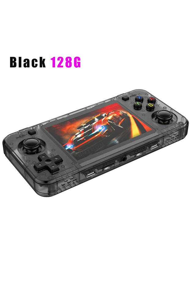 R36H Black 128G BOYHOM New R36H Retro Handheld Console Open-Source Linux System Classic Game Console - 1