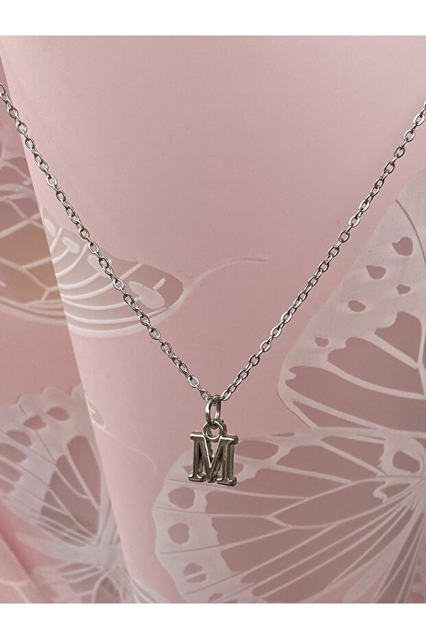 Stainless Tarnish 316L Elegant Necklace with Letter m