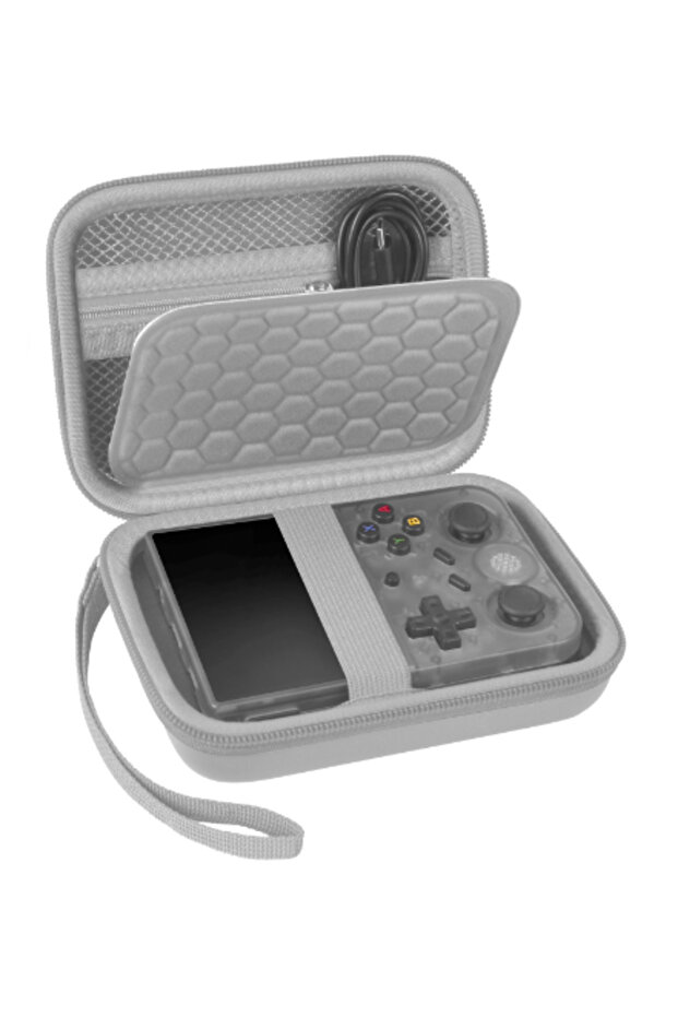 Gray Travel Case Compatible with RG353V/ RG35XX/RG353VS/ R36S Retro Handheld Game Console, Handheld - 1