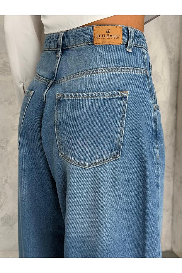 EXTRA BAGGY FRESH MAVİ DENIM PANTOLON - 6