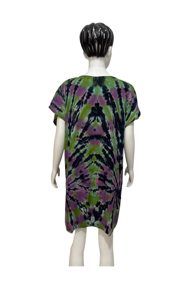 تونيك مصبوغ بطباعة مختلطة - 3