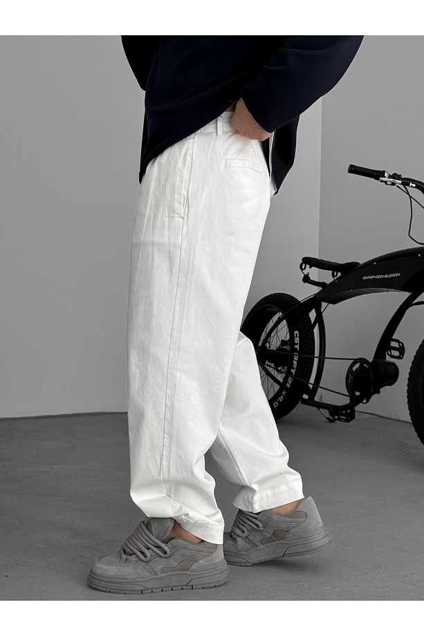 Ekru Basic Boyfriend Pantolon KE-1008/1005/1009 - 4