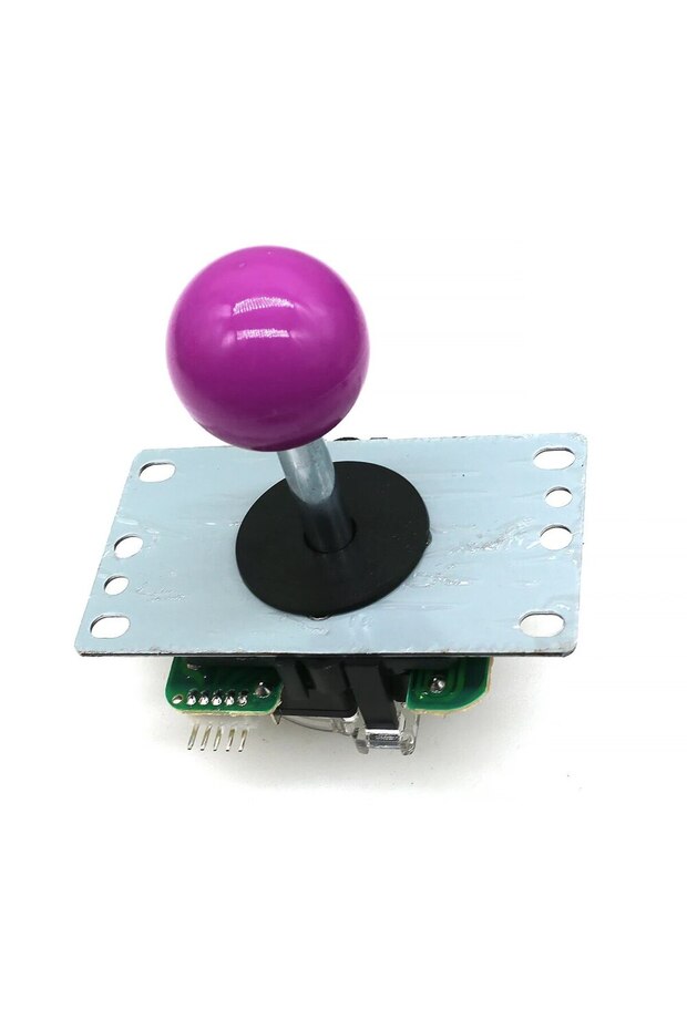 PURPLE Copy SANWA Joystick With 5 Pin Connector 8 Way Classic Square Restrictor Arcade Game Machine - 1