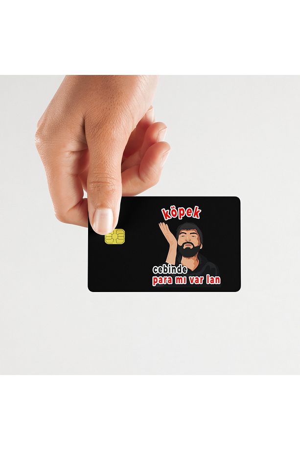 Cebinde Para Mı Var Kart Kaplama Sticker - 1