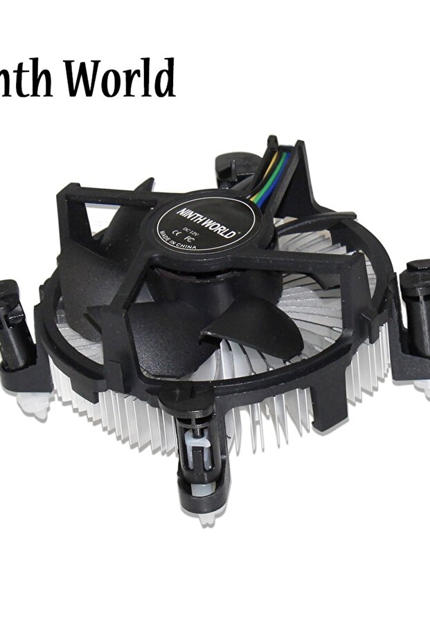 مبرد وحدة المعالجة المركزية بموصل 4 دبابيس مع مبدد حراري من الألومنيوم ومروحة مقاس 3.5 بوصة لجهاز كمبيوتر سطح المكتب Intel Core i7-8750H - 7