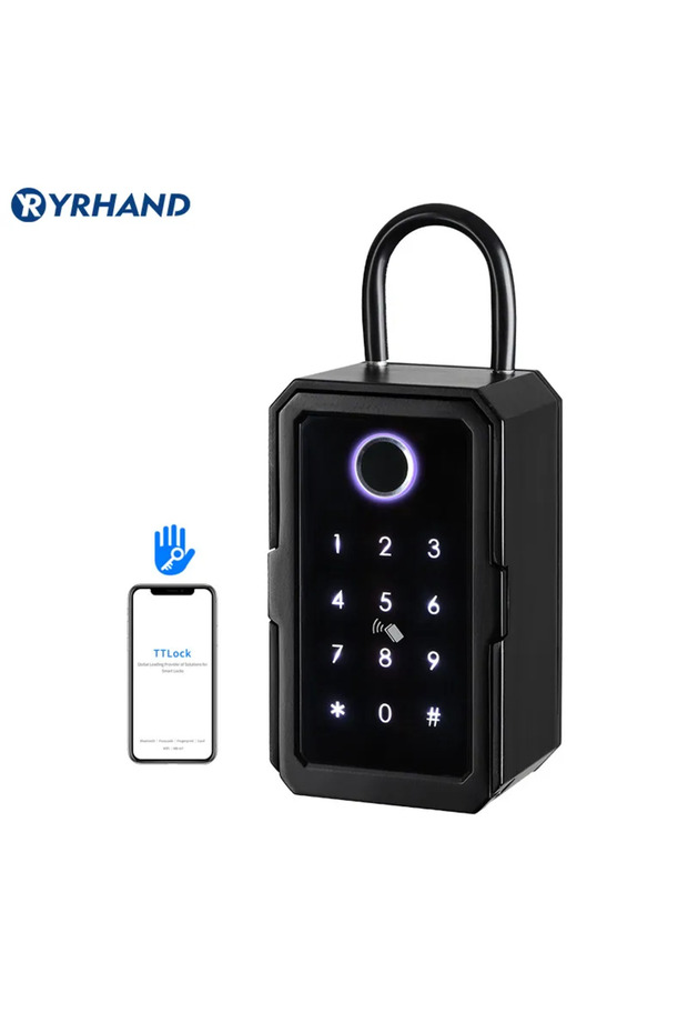 صندوق أمان ذكي ببصمة الإصبع من إصدار TY Ttlock مزود بكلمة مرور وقفل رقمي ذكي - 7