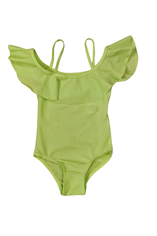 Glowzia Green Strap Girl's Swimsuit