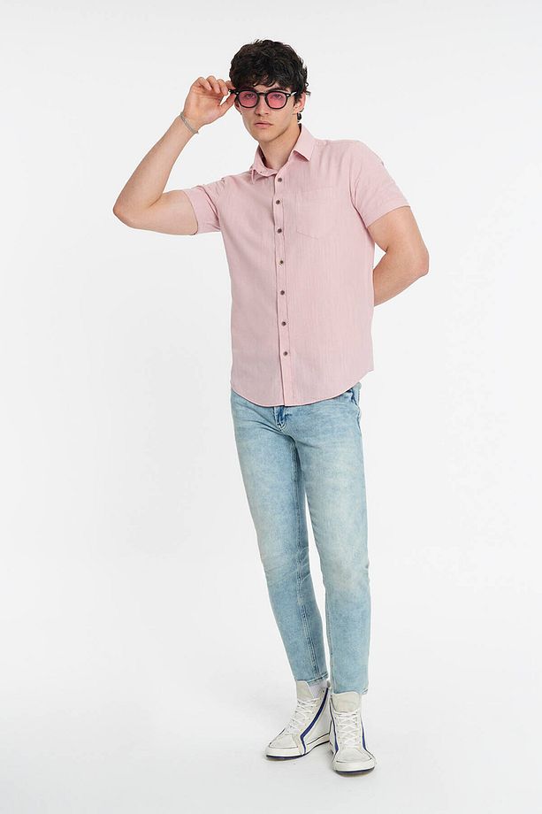 Regular Fit Pembe Erkek Gömlek Lf2024492 - 3
