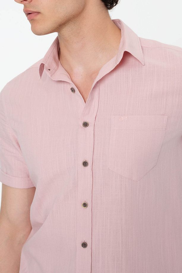 Regular Fit Pembe Erkek Gömlek Lf2024492 - 2