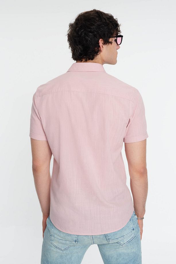 Regular Fit Pembe Erkek Gömlek Lf2024492 - 4