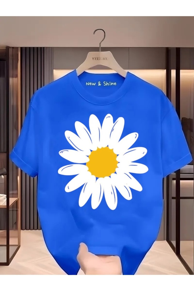 Daisy Printed Oversize T-Shirt