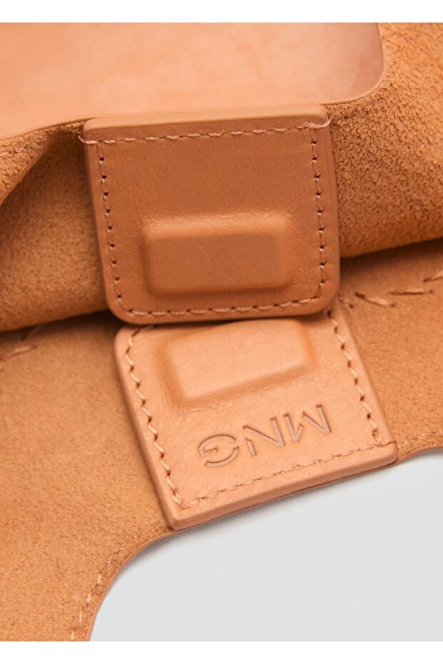 Aynalı deri omuz çantası - 3