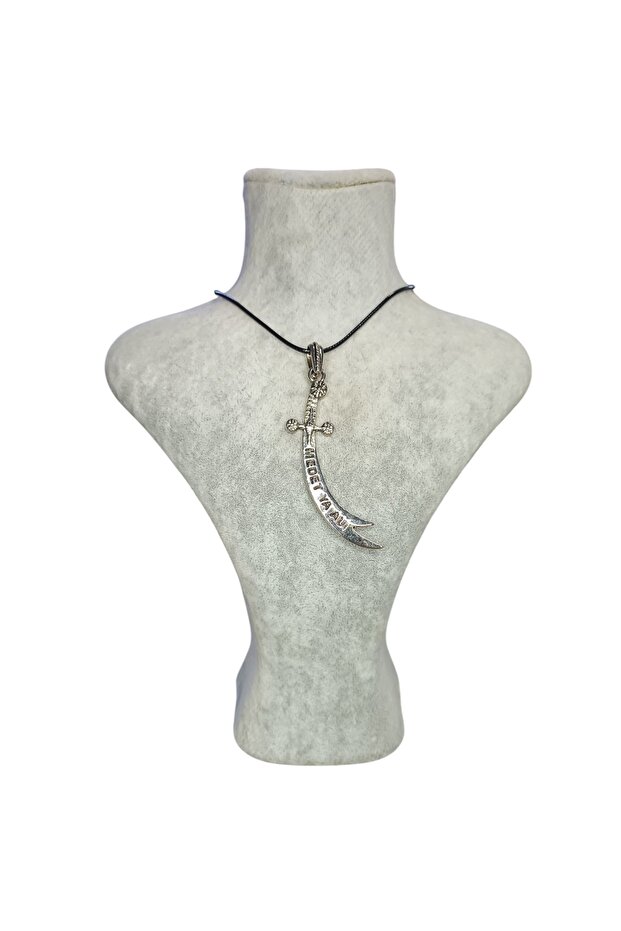 Ya Ali Written Hz.Ali Zulfiqar Sword Necklace