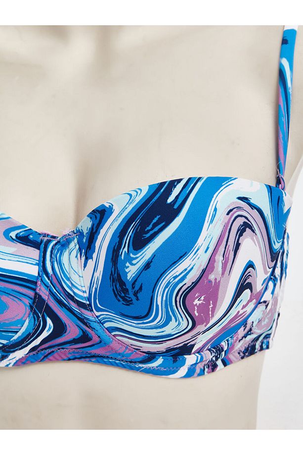 LCW Desenli Askılı Kadın Bikini Üst Fast Moda - 3
