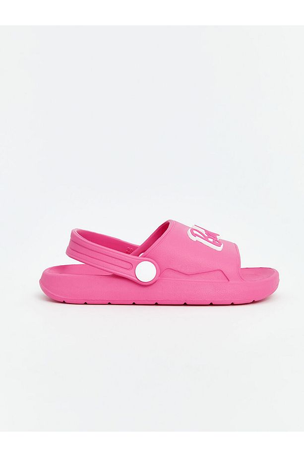 Barbie Baskılı Kız Bebek Plaj Sandaleti - 2