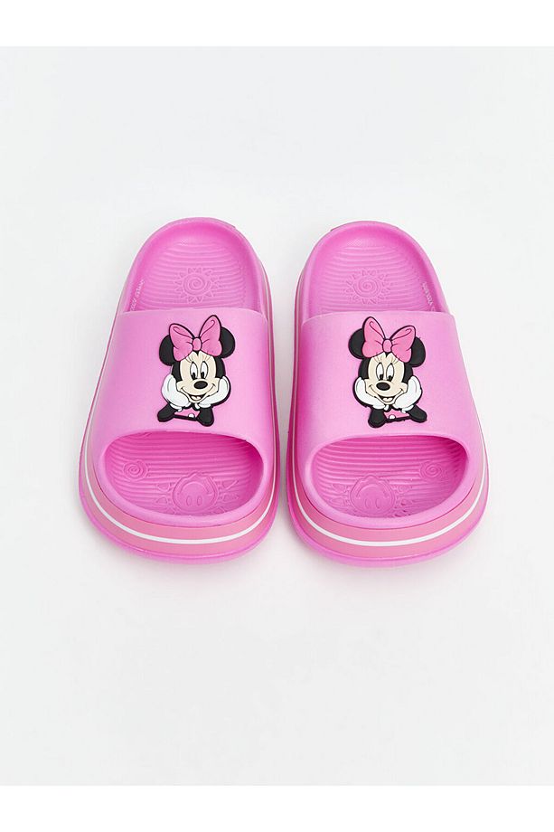 LCW STEPS Fuşya Minnie Mouse Baskılı Kız Çocuk Plaj Terliği - 3