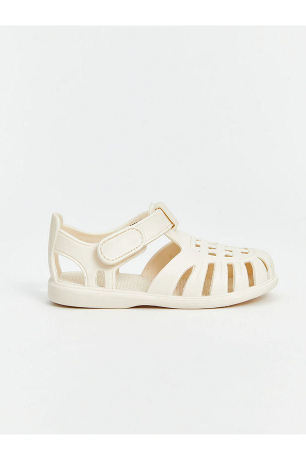 LCW STEPS Bej Cırt Cırtlı Kız Bebek Plaj Sandaleti - 2