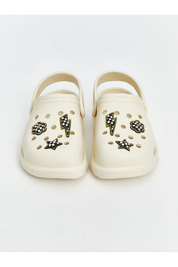 LCW STEPS Bej Baskılı Kadın Plaj Sandaleti - 3