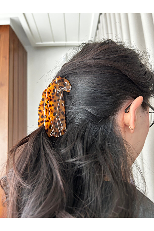 ليوبارد نمط خلات العظام مشبك عالي الجودة - 2