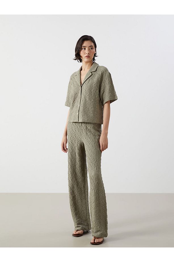 LCW Loose Fit Dokulu Kadın Gömlek - 2