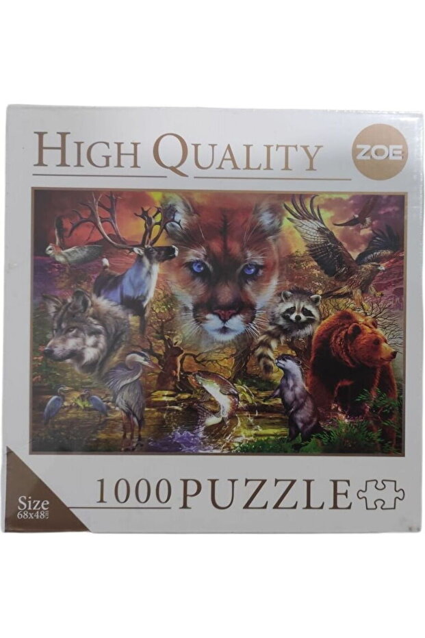 T107-8 North American Animals 1000 Pieces Puzzle