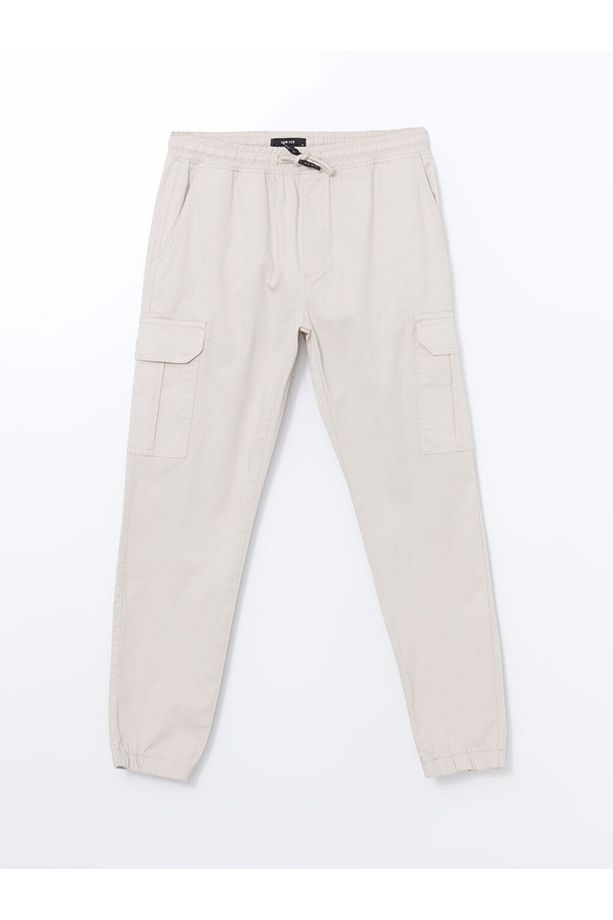 LCW Slim Fit Gabardin Erkek Jogger Pantolon - 6