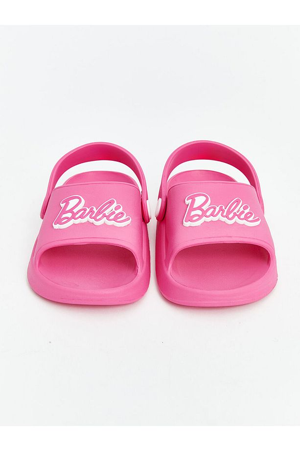 Barbie Baskılı Kız Bebek Plaj Sandaleti - 3