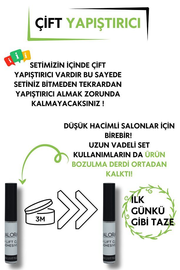 Kirpik Lifting Ve Kaş Laminasyon Seti - Kaş Kirpik Boyası Hediyeli (50 KULLANIM) - 6