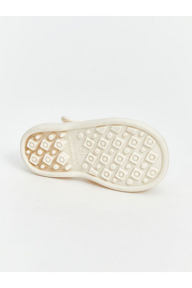 LCW STEPS Bej Cırt Cırtlı Kız Bebek Plaj Sandaleti - 4