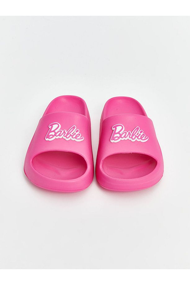 LCW STEPS Fuşya Barbie Baskılı Kız Çocuk Terlik - 3